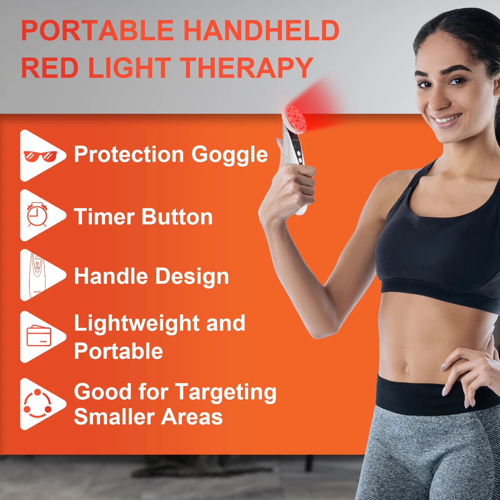 Portable Red Light Therapy Near Infrared Light Therapy 660nm & 850nm at Home Pain Relief, Neck, Knee