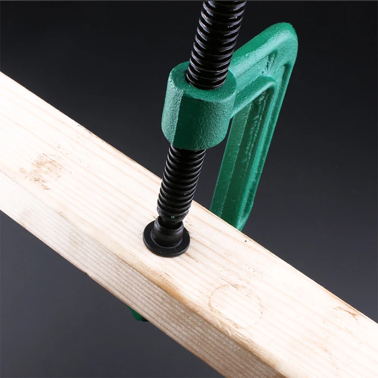 4 Inches Heavy Duty Cast Iron Quick Release C Clamp G clamps For Woodworking With Wide Jaw Opening