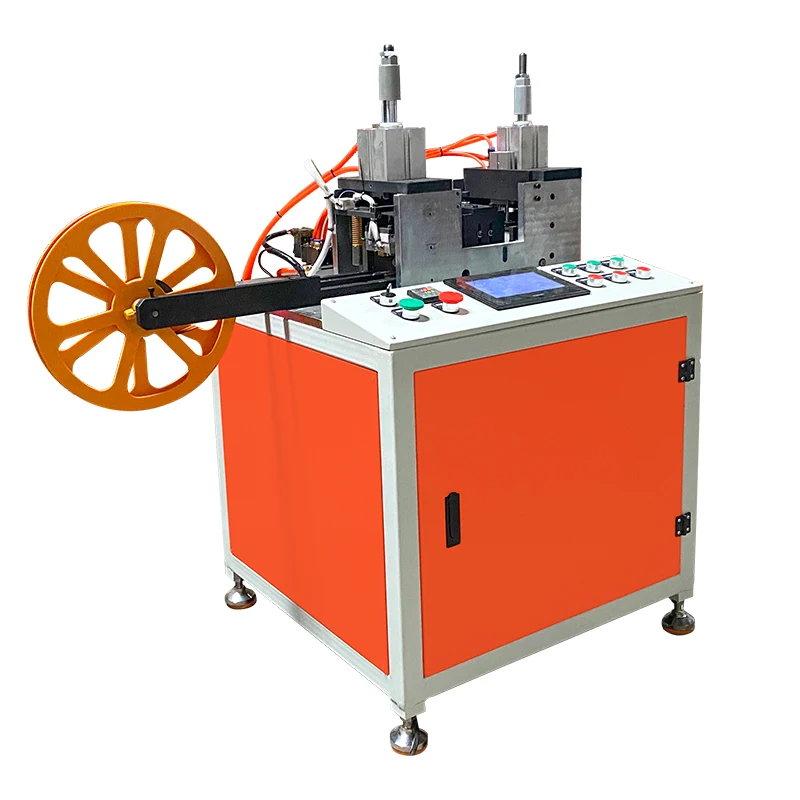Embossed synthetic PU metal artificial leather label machine