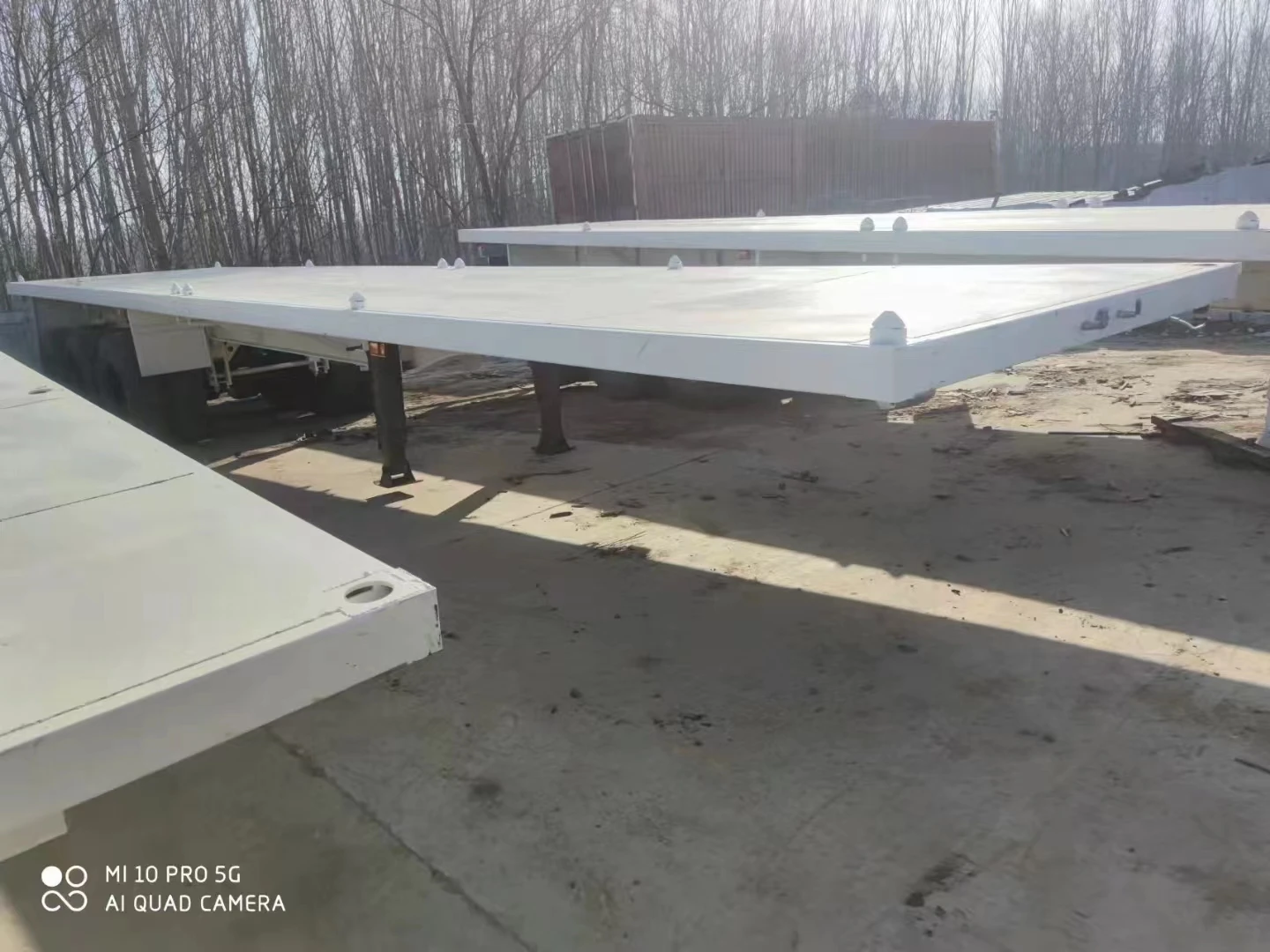 Used 40ft Container Flatbed Semi Trailer With Good Condition