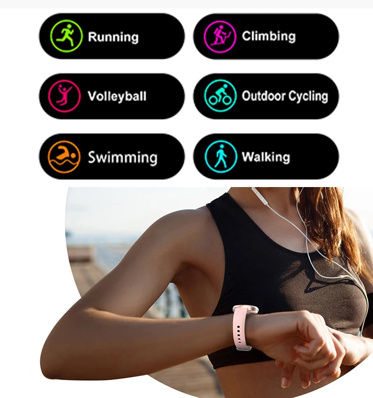 Женские Смарт-часы K21 с монитором температуры и сна, умные часы с пультом ДУ и камерой