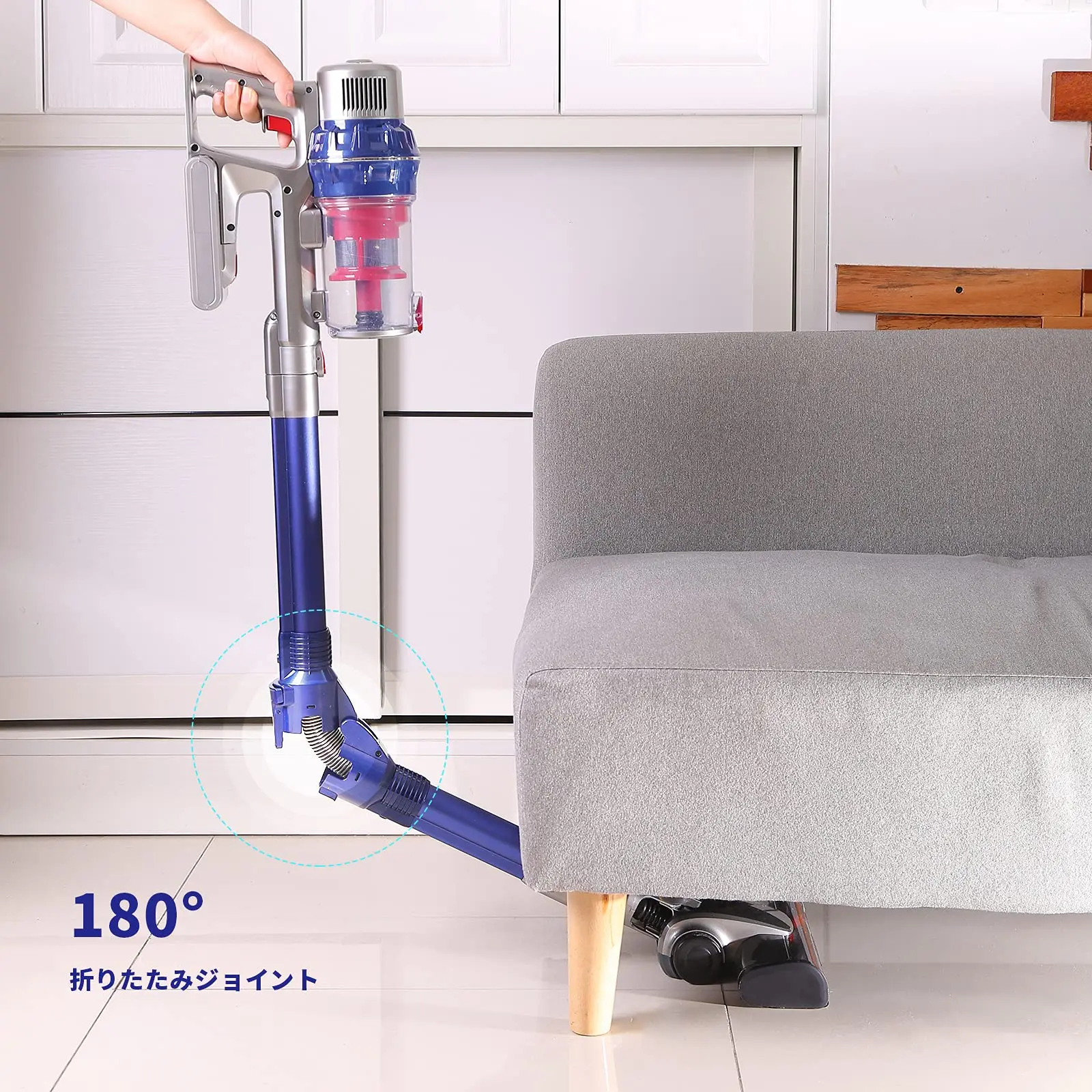 4 in 1 V11 Absolute Cordless Commercial Vacuum Cleaner Handheld 8000/15000pa High Rate Weight Is Light with 180 Degree