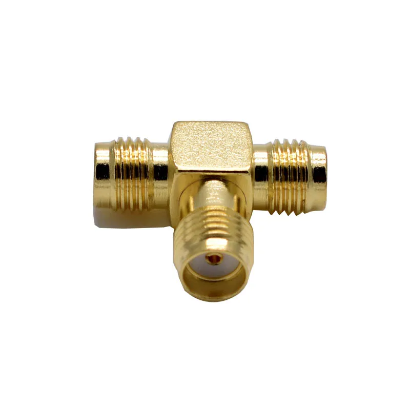 SMA Female to Two SMA Female Triple T RF Adapter connector 3 way Splitter