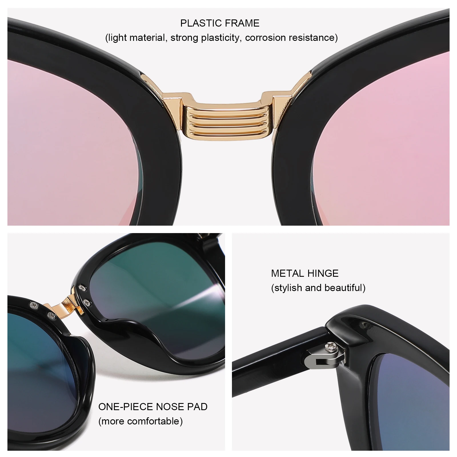 2022 Private Label Vintage Cat3 Sunglasses UV400 Retro Sunglasses For Women