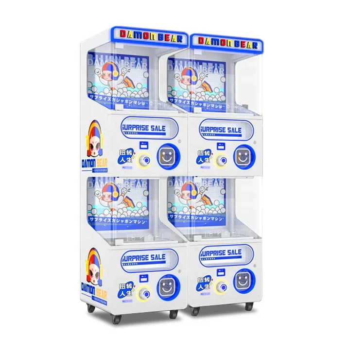 Customizable Double Layer Gashapon Machine Toy Capsule Vending Coin-Operated Arcade Metal Material for Shopping Mall Use