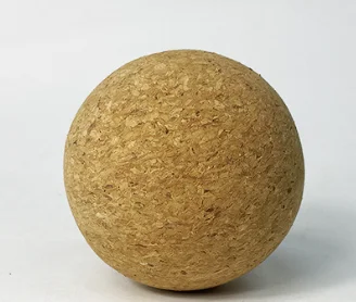 Custom Logo Natural Cork Massage Ball Yoga Ball for therapy Massage