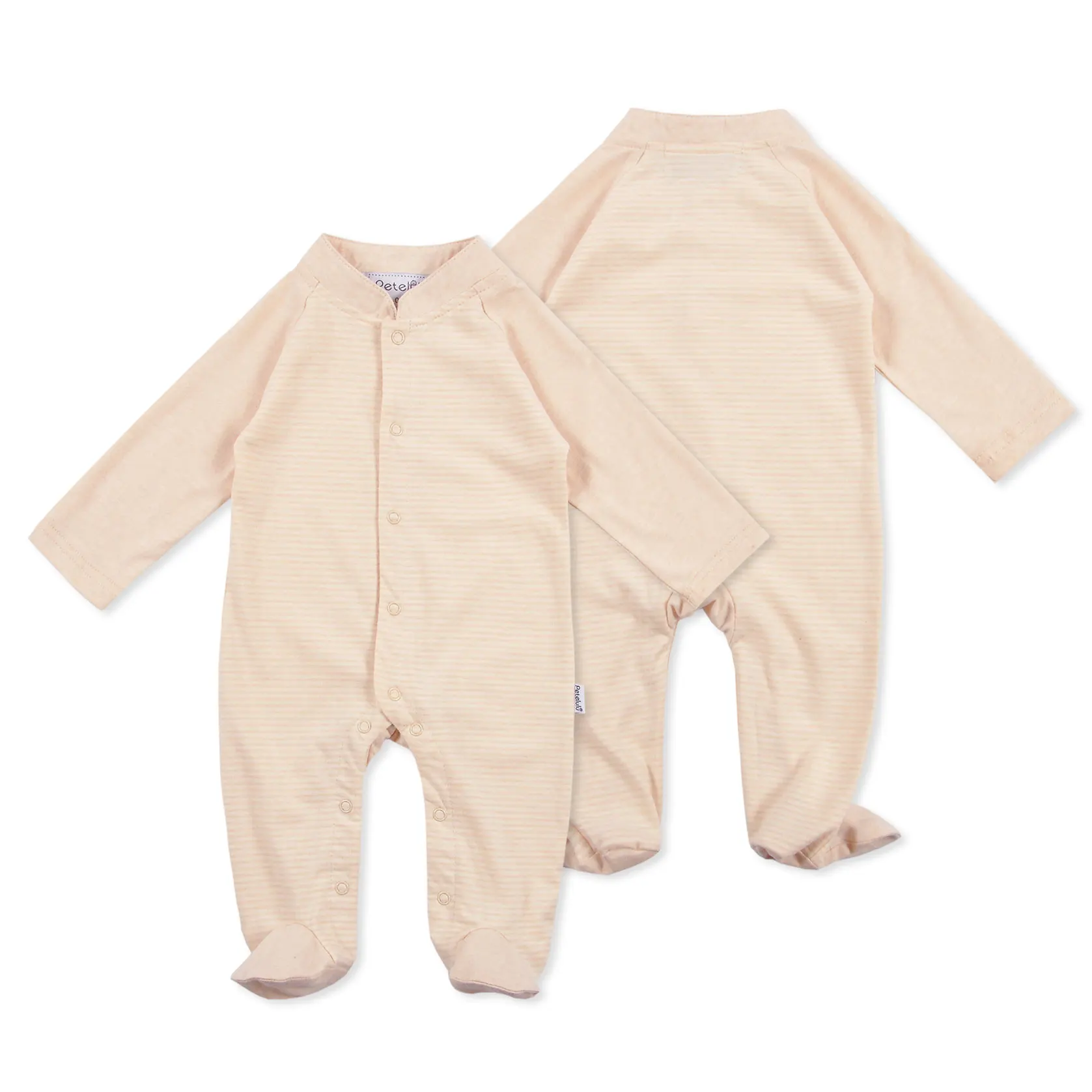 Customized GOTS certified organic cotton baby clothes pajama jumpsuit romper