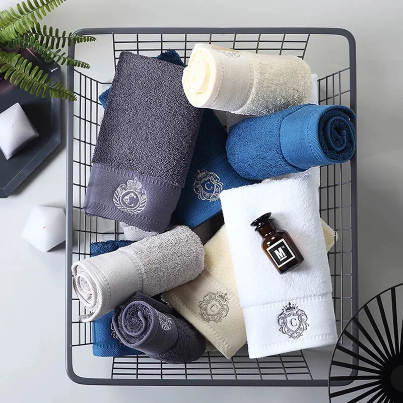 Hotel household towel cotton 100% cotton custom LOGO embroidery towels