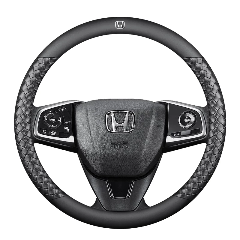 Подходит для Honda роскошный высококачественный чехол на ручку рулевого колеса Napa кожаный стиль
