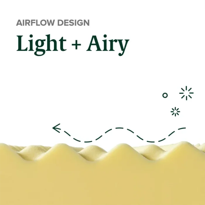 Air Flow Green Tea Memory Foam Mattress Spa Mattress Fill In Wave Egg Foam PU Foam Mattress Water Proof Cover No Spring