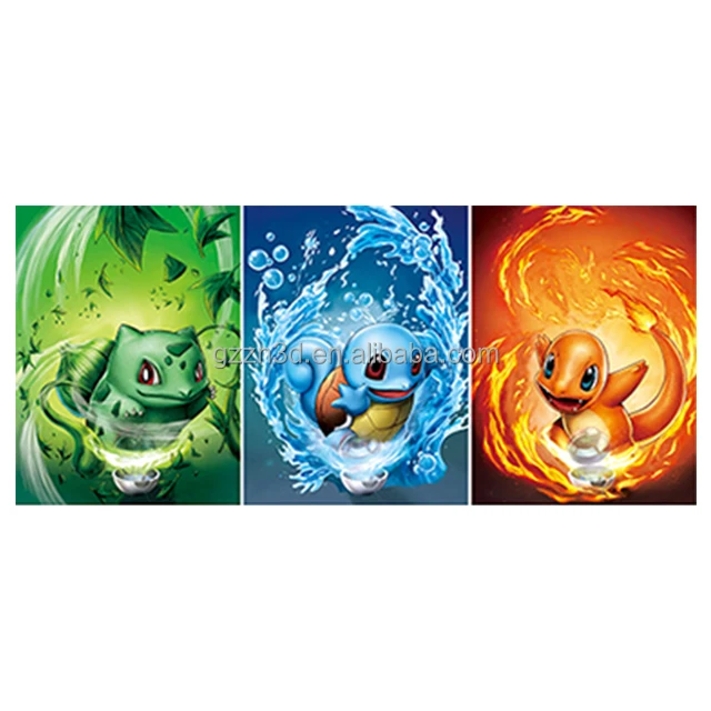 In stock lenticular poster anime lenticular 3d advertising poster