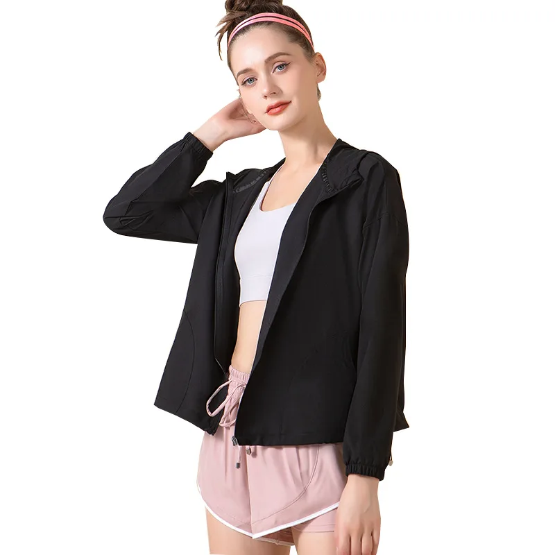 2022 Women Spring Summer Thin Loose Summer Full Zip Long Sleeve UV UPF 50 Sun Screen Protection Jacket