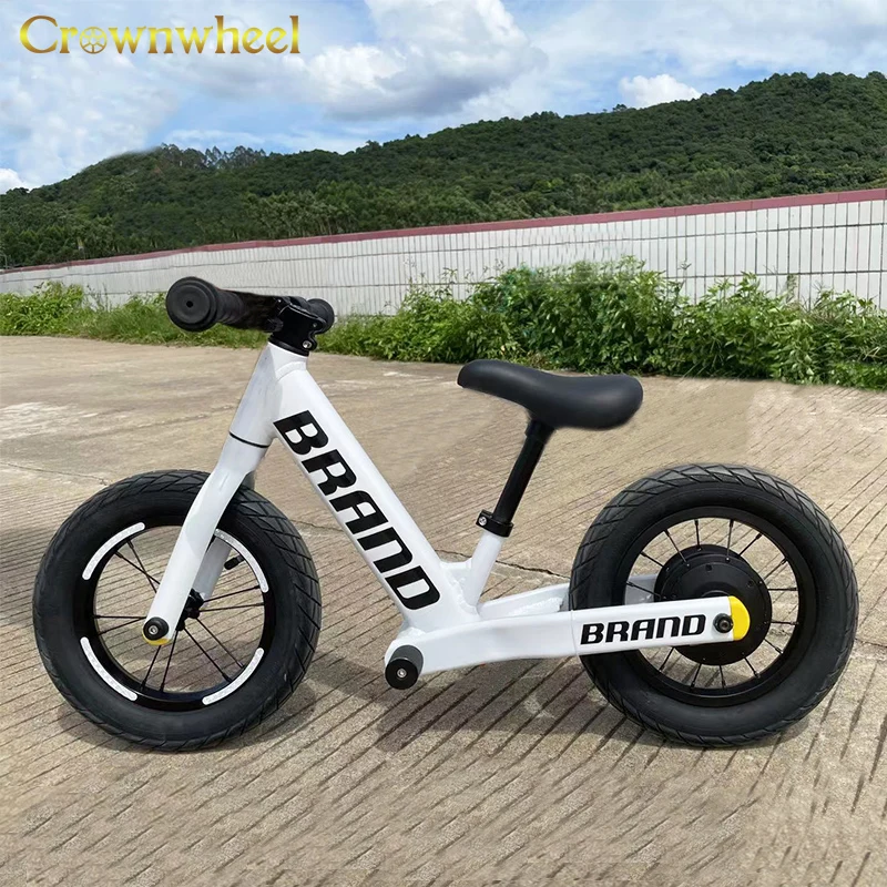 2024 High Quality 120 W 12 Inch Aluminum Alloy Balance Bike Kids Electric Scooter
