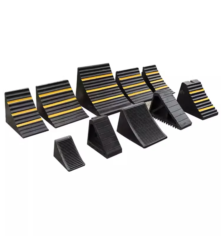 Portable Rubber Heavy Truck Stopper Wheel Chock Block Wheel Chock For Trailer