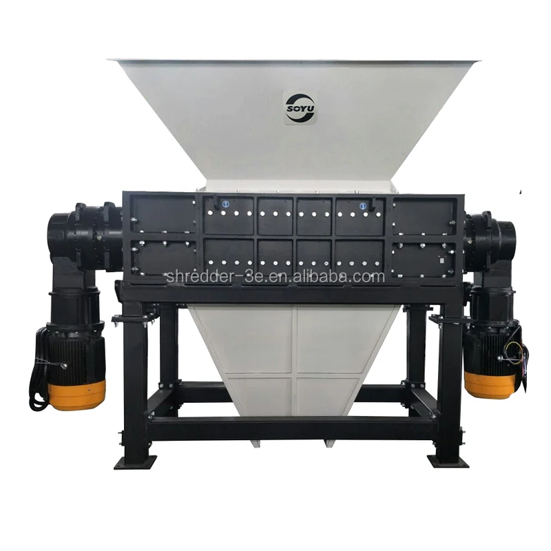 Tire shredder plastic bottle crushing plastic grinder low price shreder