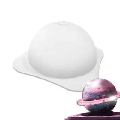 18cm Big Star Circle Round Ball Half Semi Sphere Silicone cake  Pan molds for Baking Hot Chocolate Bombs, Reusable Eco-friendly