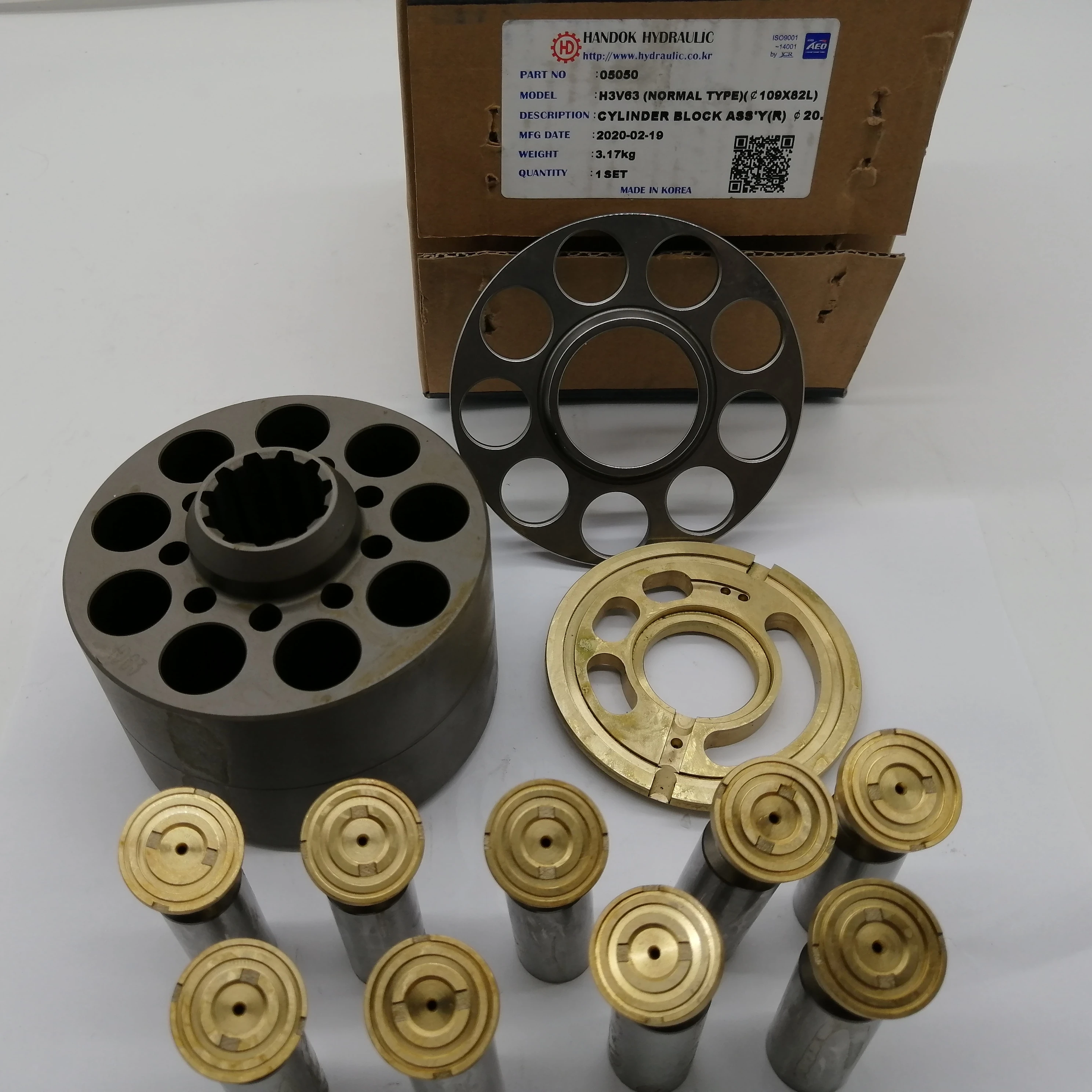 Excavator Cylinder Block Valve Plate Piston Shoe K3V63 K3V112 K3V180 K3V140 Hydraulic Pump Spare Parts