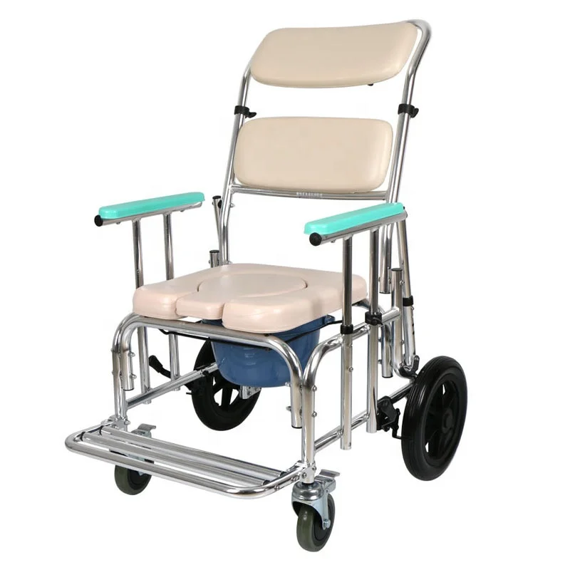 Multifunctional bath chair potty chair for the elderly Portable toilet for disabled patients wheelchair
