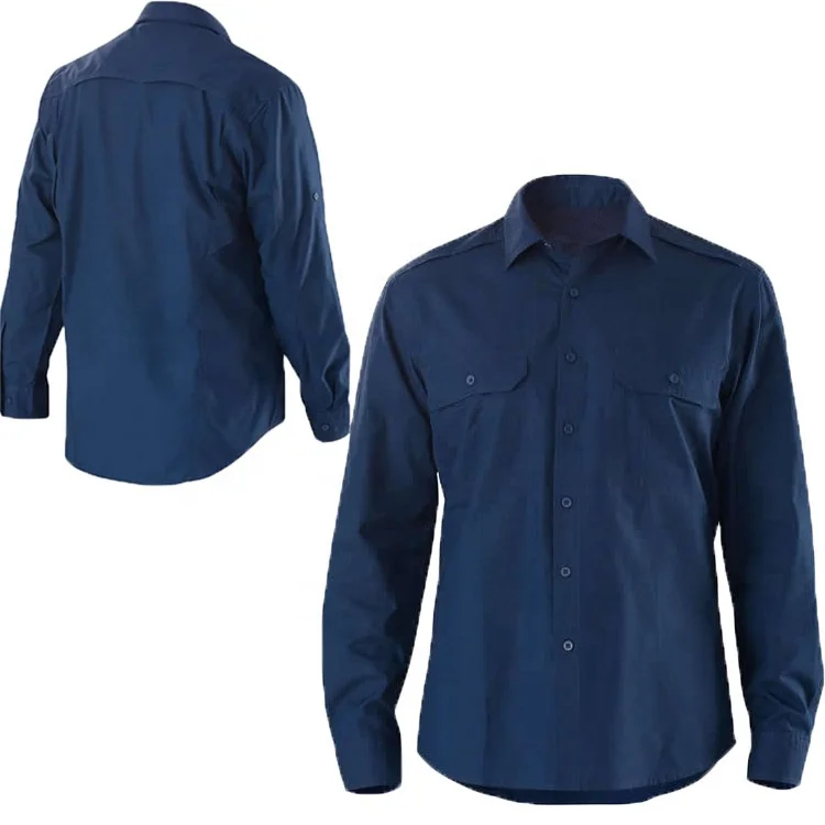 Factory Hot Sale Flame Resistant Fireproof Anti-Static Shirt Men Industrial Work Uniform