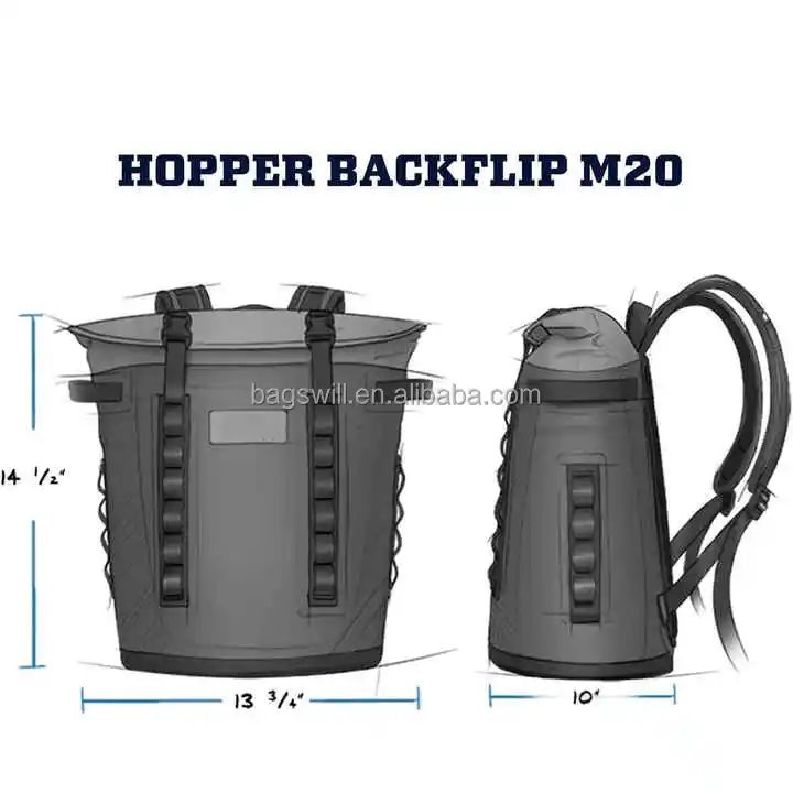 500D PVC Fashion Durable Large portable Insulated Grocery fishing bags reusable outdoor camping soft coolers