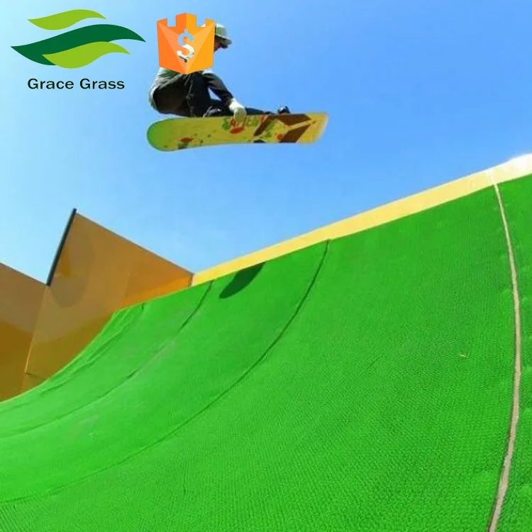 
artificial ski grass turf slope dry ski slope 