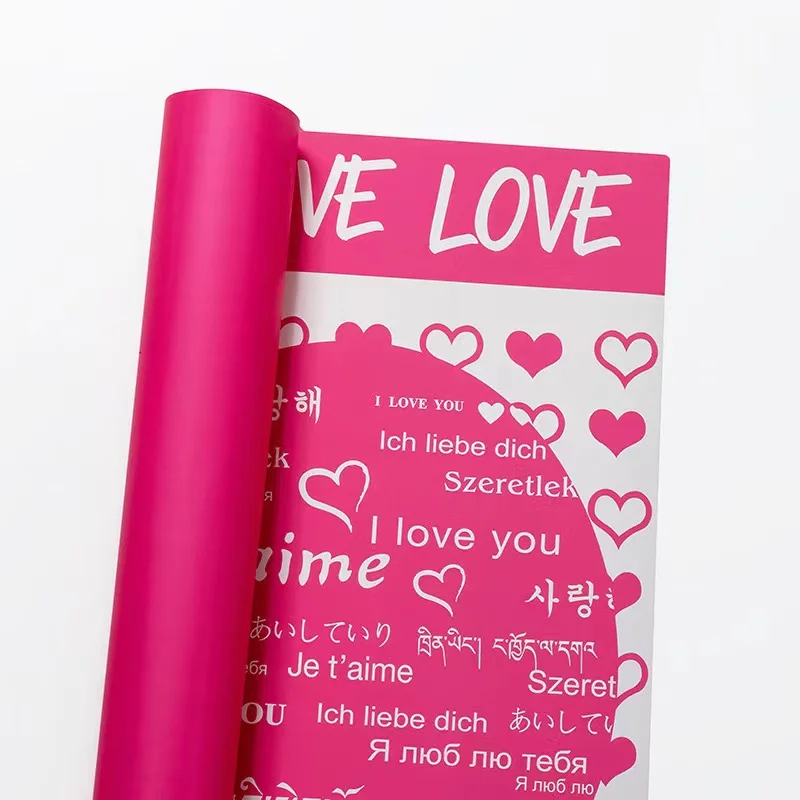 Hot Sale Only Love You Hug You Wrapping Paper Bouquet Flower Gift Packing Christmas Flower Cloth Wrapping Paper For Gift