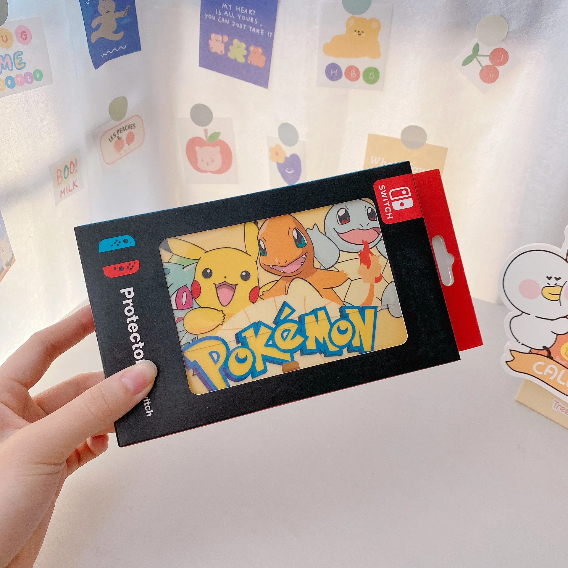 Мягкий чехол из ТПУ с милым мультяшным покемоном для геймпада Nintendo Switch Oled съемный чехол-подставка переключателя