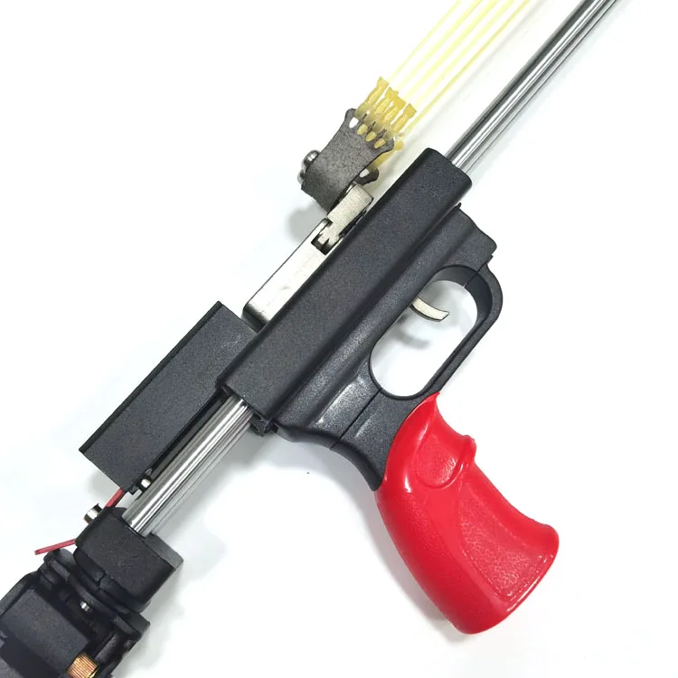 Factory direct sales long pole telescopic multi strand rubber band hunting special slingshot