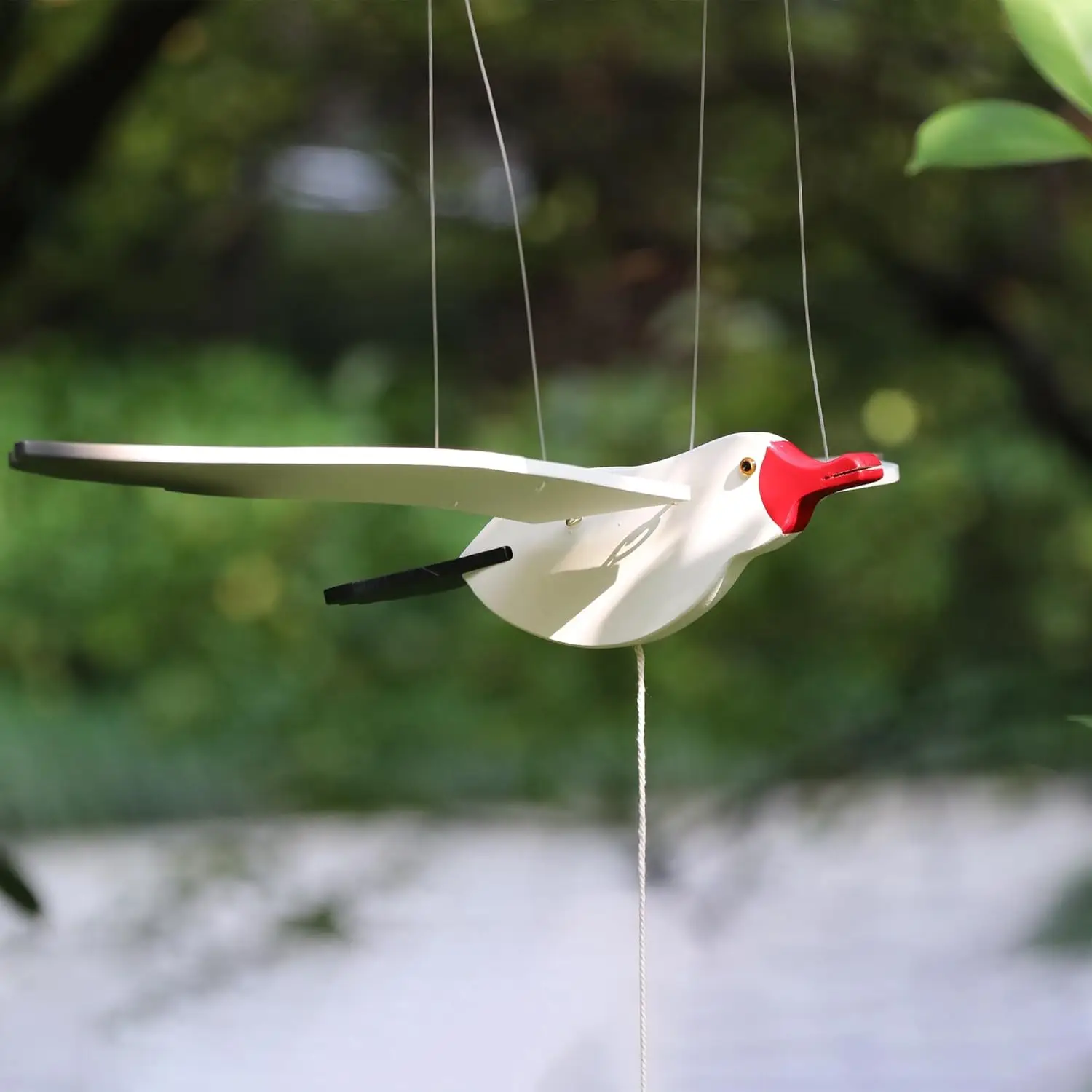 Decor hanging mobile nautical decor nursery bird drops suitable for patio balcony wedding parties wooden flying seagull toys