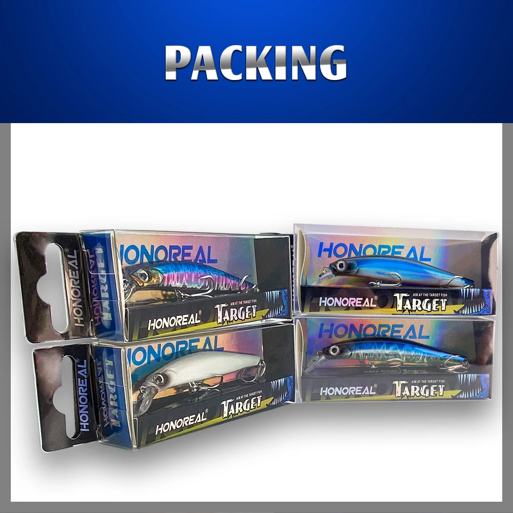 HONOREAL HNTG008 80 мм 8 г тонущий 0 4 м УФ АБС-пластик голографический кран гольян приманки
