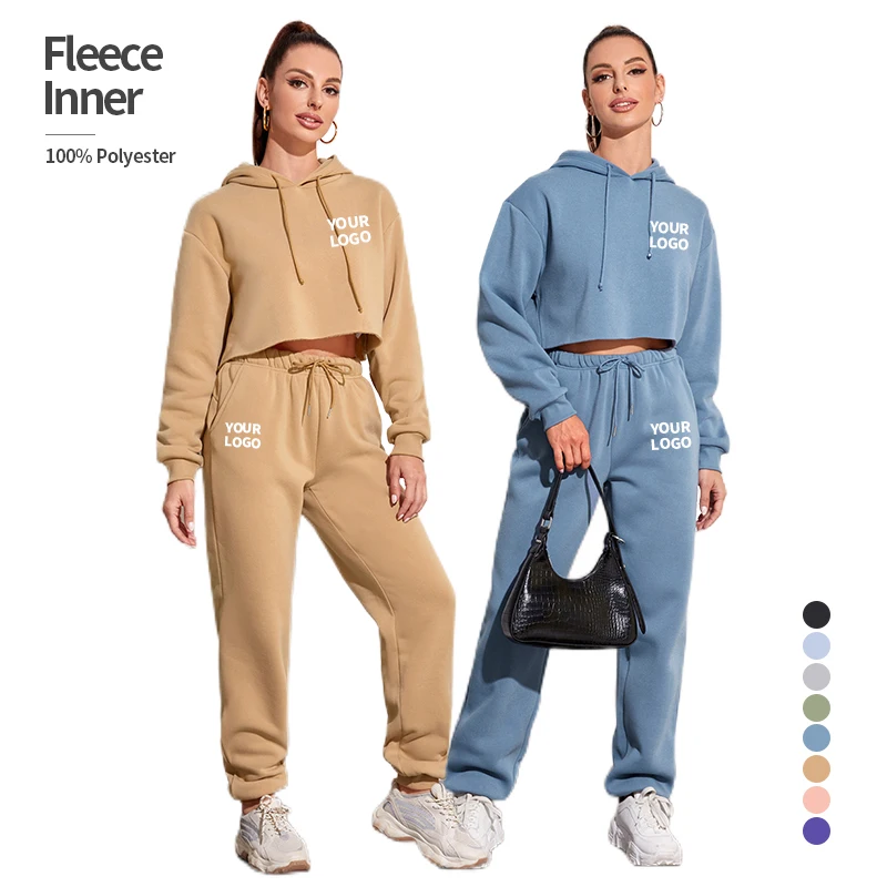 Fleece Long Sleeves Track Suit Training&Jogging Training Wear Sportswear Women Tracksuit