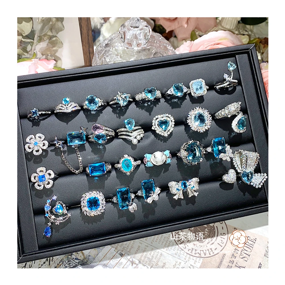 Комплект ювелирных изделий para bisuteria anillos Регулируемые кольца кольцо стерлингового серебра 925 perlas cuentas