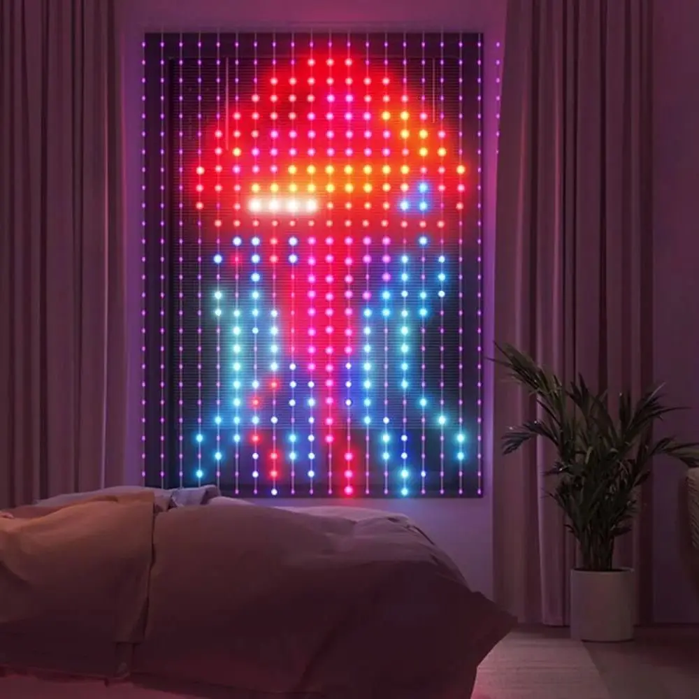 Smart DIY Window Curtain Lights IP44 USB Powered LED Fairy String Lights Decorations PC Outdoor Wedding Party Festival Christmas