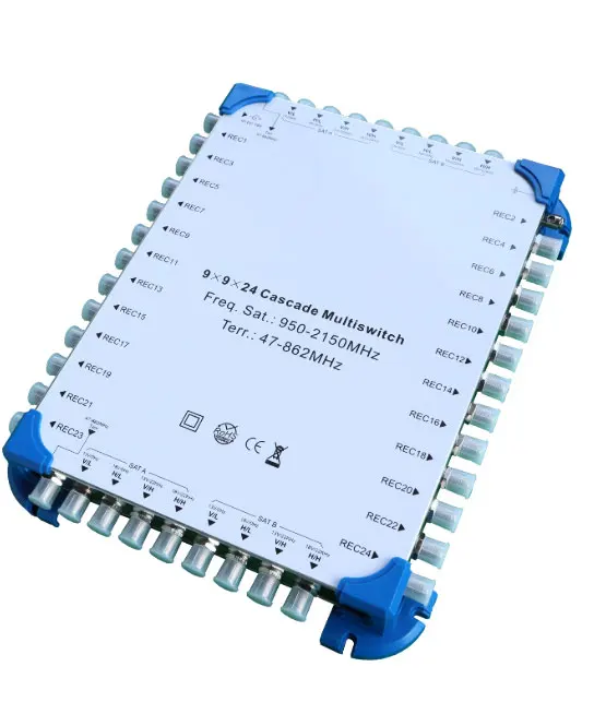 SH9912E 9IN cascade multiswitch diseqc multi switch for 4k satellite receiver tv multiswitch