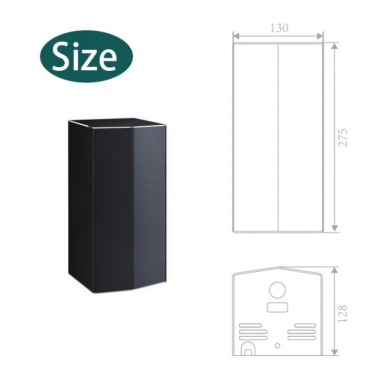  Stainless steel wall-mounted automatic hand dryer