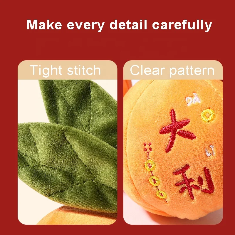 Customizable plush toy tangerine shape cuddly doll simulation orange good quality stuffed soft plush toy for car home decoration