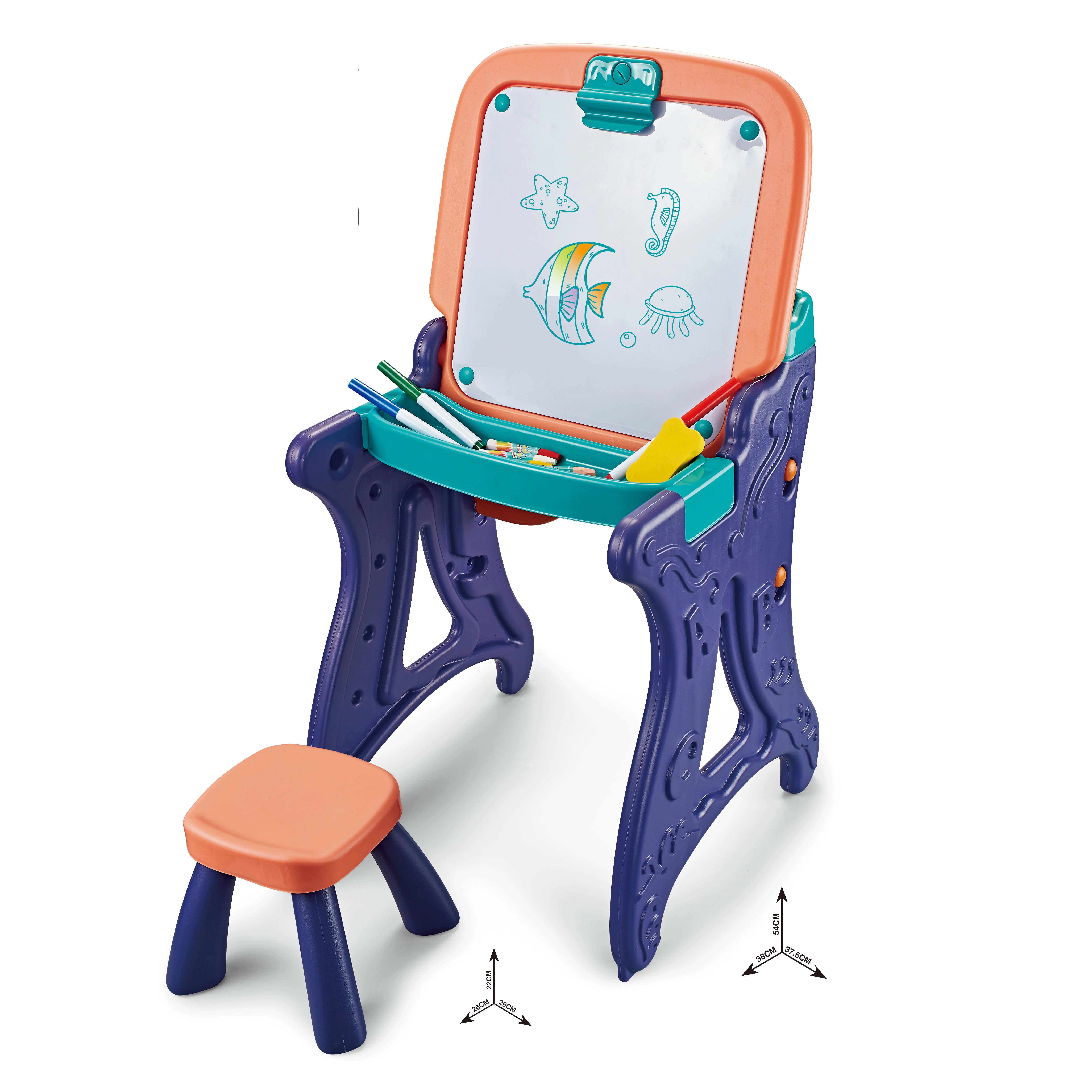 2022 2 IN 1 Double Sides Magnetic Writing Drawing Board Learning Drawing Toys For Kids