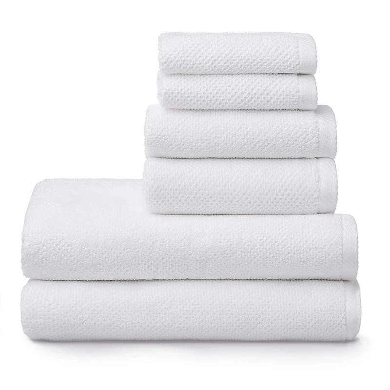 High Quality Custom Logo 100% Cotton White Popcorn Pineapple Textured Bathroom Towels Luxury Bath Towel Set for hotel spa