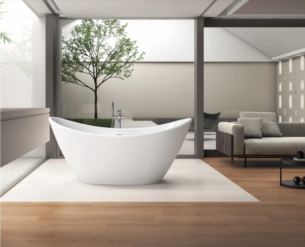 High Quality Bathroom Freestanding Soaking Bath Tub Modern Freestanding Acrylic Bathtub For Adult