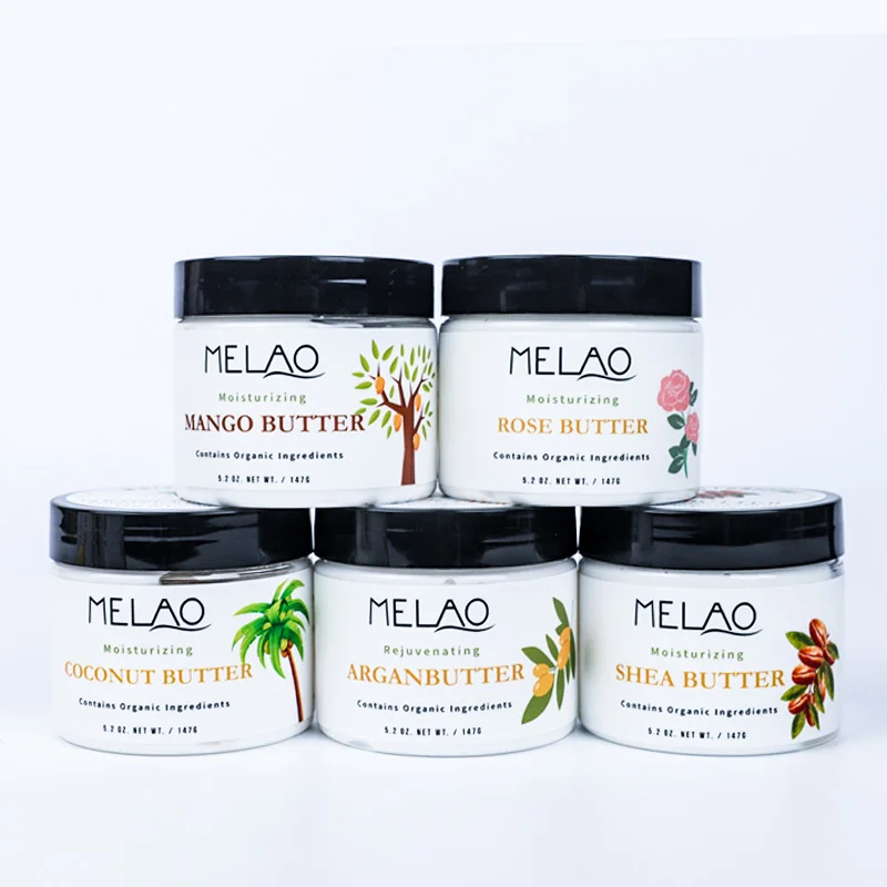 OEM wholesale custom natural organic rose mango shea butter whitening moisturizing skin body butter scrub