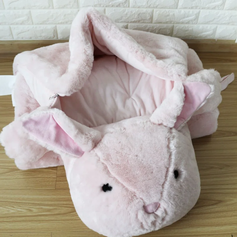 ; Очень мягкие и теплые; С дизайном в виде костюма кролика боди с принтом «snuggle pod Плюшевые животные детский спальный мешок для детей