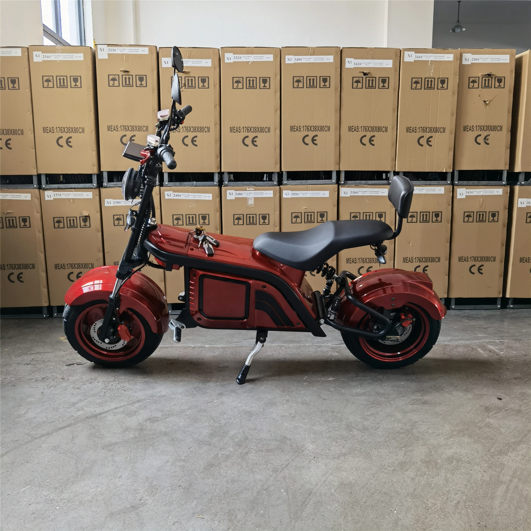 Дешево Горячая Распродажа 70V 20A электрический велосипед 2-ух колесный с толстыми покрышками для игры в гольф байкерском