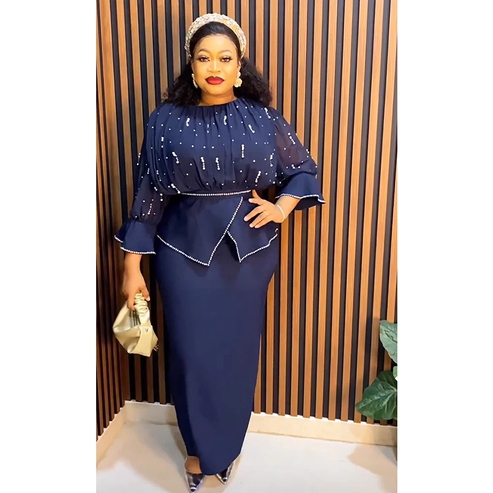 H & D African Dresses For Women Plus Size Clothes Top And Skirt 2 Piece Sets