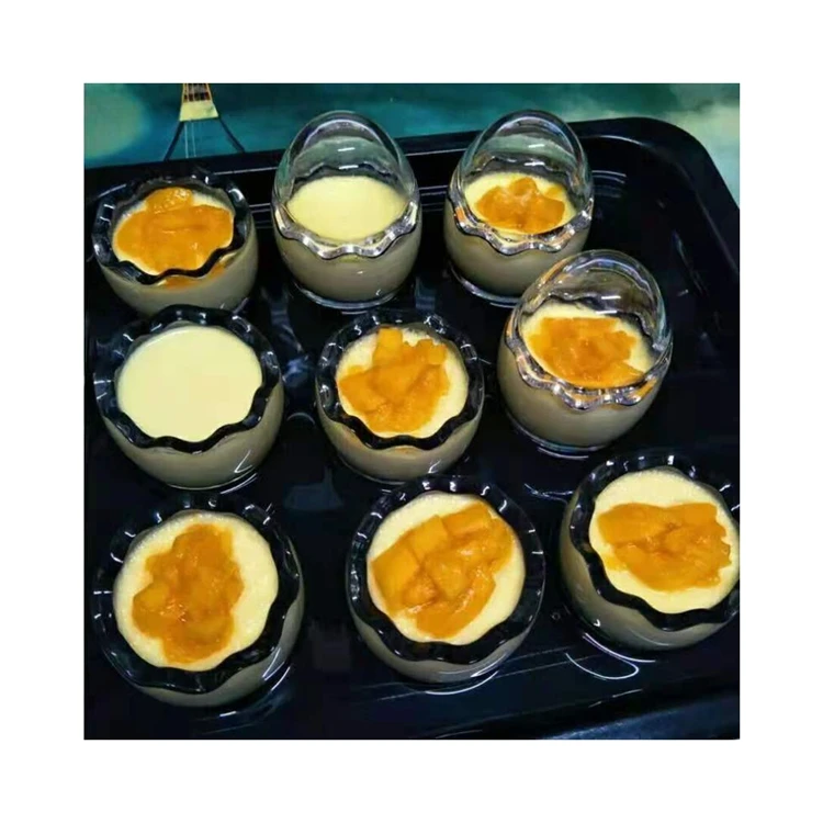 Недорогая стеклянная чашка для мороженого с крышкой, профессиональное производство