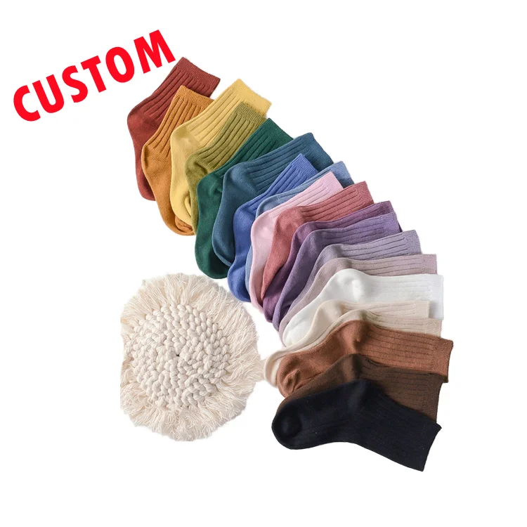 Осенние хлопковые носки до середины икры