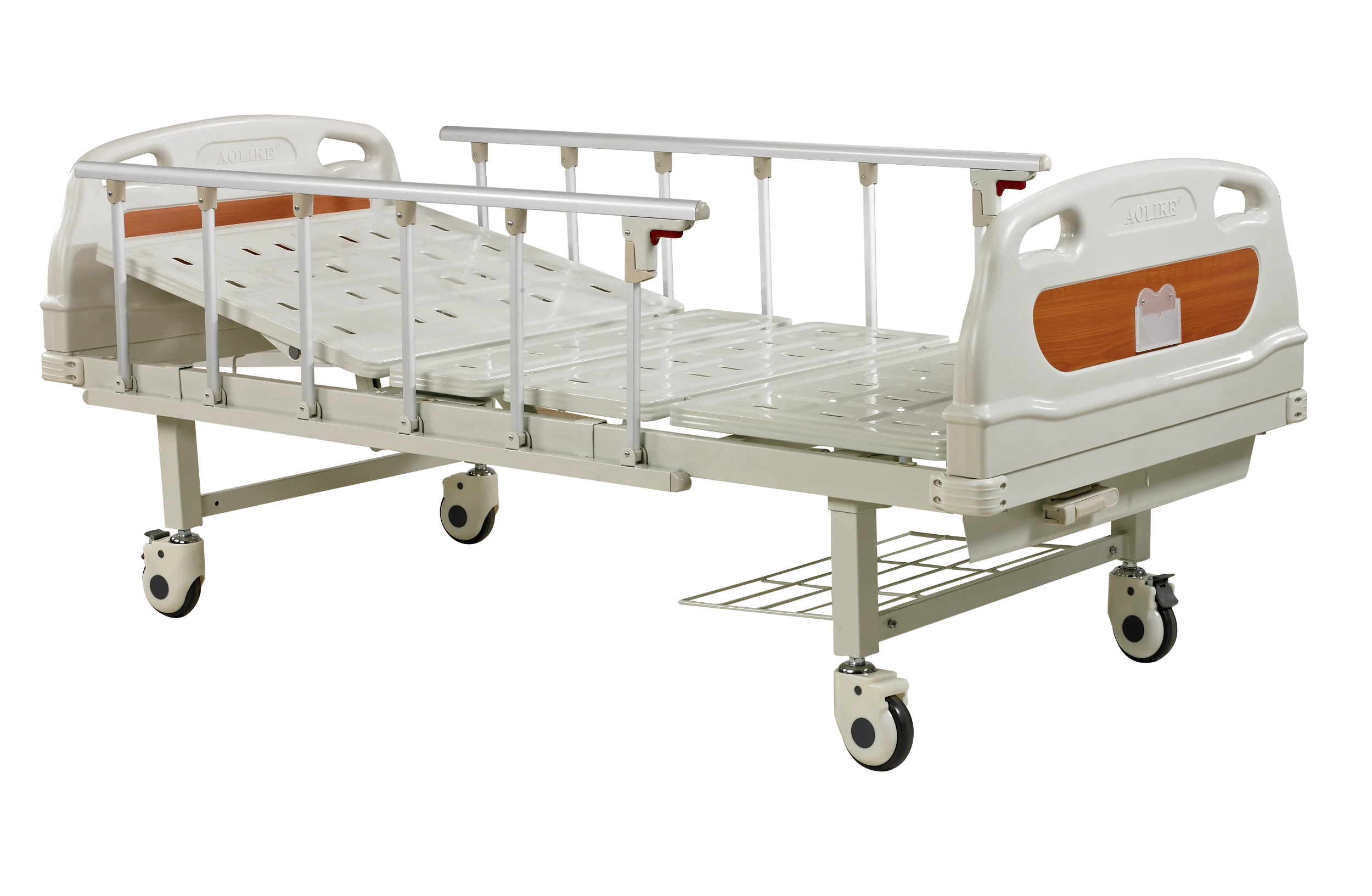 Hot sale factory price high quantity  Steel Medical Equipment two crank hospital bed for clinic and hospital