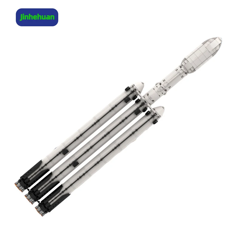 Building Block Starship Saturn V Heavy Falcon Launch Vehicle Scale DIY Brick Child Toys Christmas Birthday Gift Present