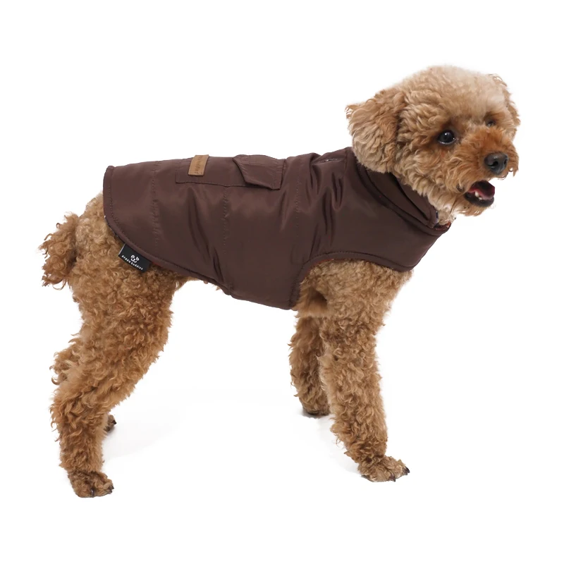 LS peppy buddies new design very popular whole sale reversible double side Christmas plaid check puffer jacket dog coat  apparel