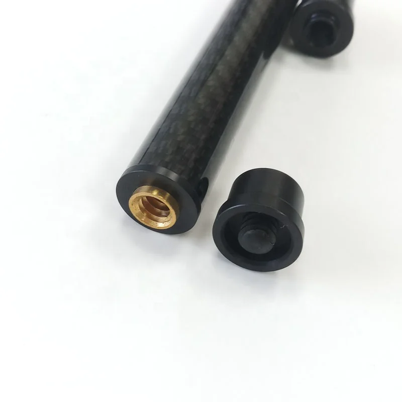 Jassinry latest Carbon Pool middle cue extensions for Uni-lock cues 12cm Billiard cue extenders to connect butt and shaft