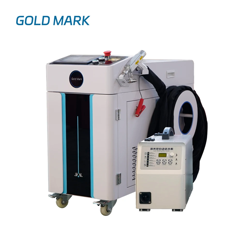 GOLDMARK 4 in 1 laser welding hand max 1500w 1.5kw handheld fiber cnc aluminum machine